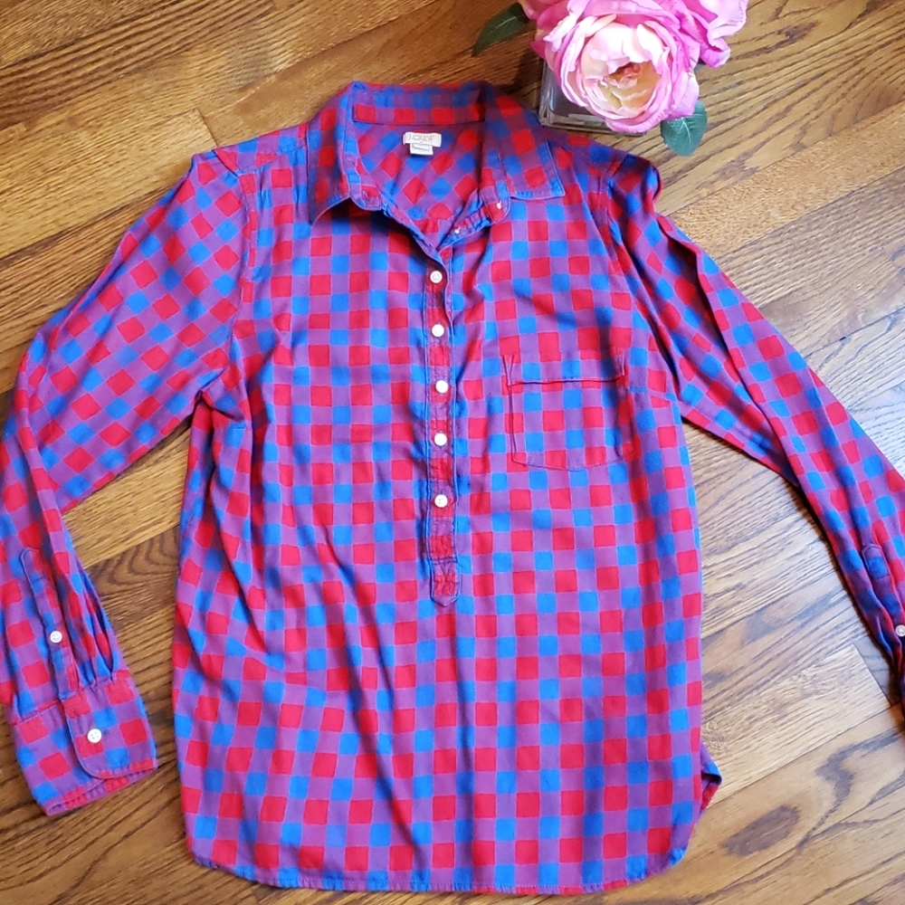 J.Crew Plaid Long Sleeve Size S